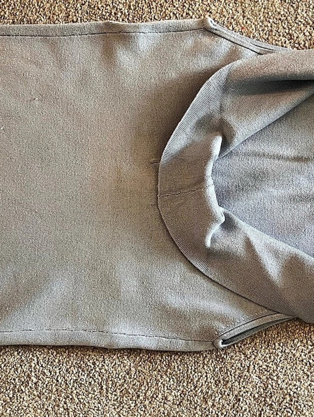Ribbed Cowl Neck Blue Medium Like New - Picture 6 of 7